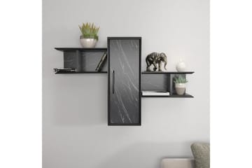 Rinorea Vägghylla 118,6x51,8 cm - Svart - Förvaring - Hylla - Vägghylla