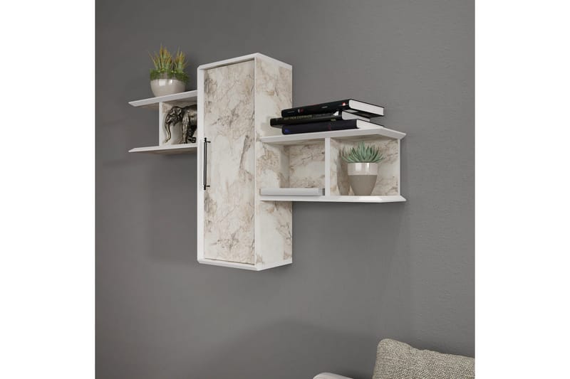 Rinorea Vägghylla 118,6x51,8 cm - Vit - Förvaring - Hylla - Vägghylla