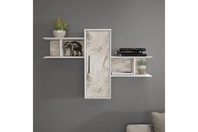 Rinorea Vägghylla 118,6x51,8 cm - Vit - Förvaring - Hylla - Vägghylla