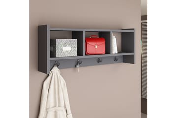 Rinorea Väggkrok 75,6x35 cm - Antracit - Förvaring - Hylla - Vägghylla