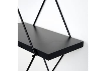 Sivrice Vägghylla 31x15 cm - Svart - Förvaring - Hylla - Vägghylla