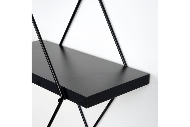 Sivrice Vägghylla 31x15 cm - Svart - Förvaring - Hylla - Vägghylla