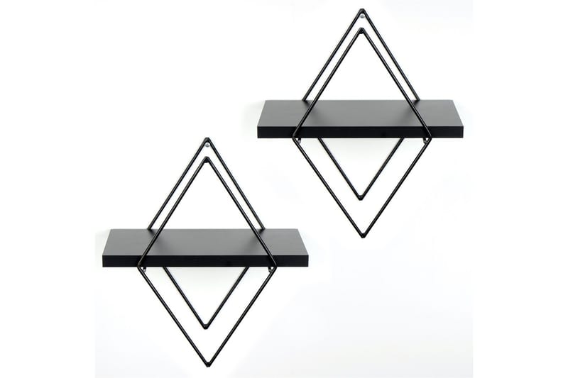 Sivrice Vägghylla 31x15 cm - Svart - Förvaring - Hylla - Vägghylla