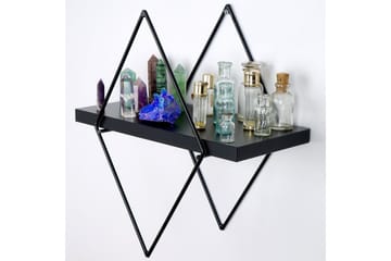 Sivrice Vägghylla 31x15 cm - Svart - Förvaring - Hylla - Vägghylla