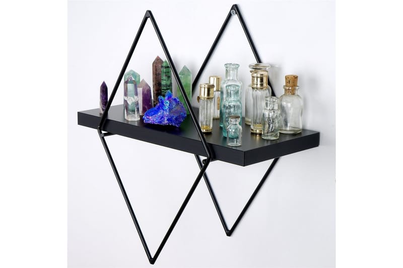 Sivrice Vägghylla 31x15 cm - Svart - Förvaring - Hylla - Vägghylla