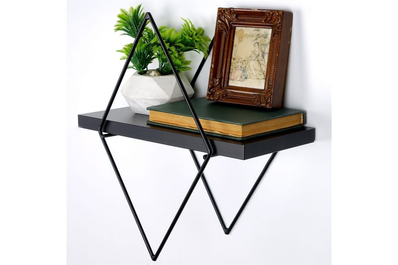 Sivrice Vägghylla 31x15 cm - Svart - Förvaring - Hylla - Vägghylla