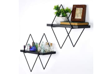 Sivrice Vägghylla 31x15 cm - Svart - Förvaring - Hylla - Vägghylla