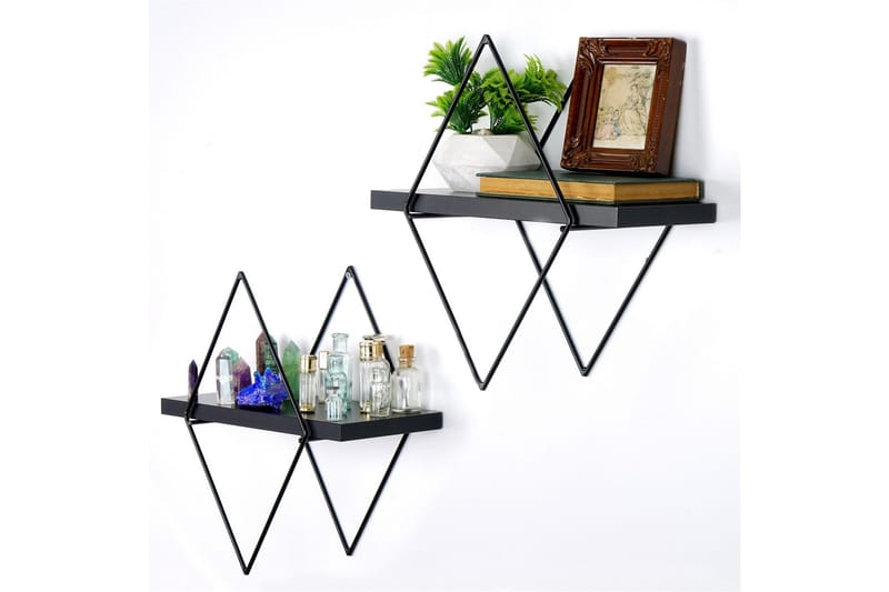 Sivrice Vägghylla 31x15 cm - Svart - Förvaring - Hylla - Vägghylla