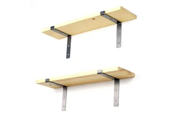 Straad Vägghylla 60 cm - Svart/Valnöt - Förvaring - Hylla - Vägghylla