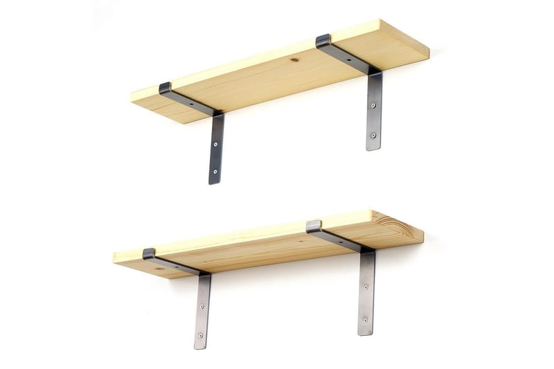 Straad Vägghylla 60 cm - Svart/Valnöt - Förvaring - Hylla - Vägghylla