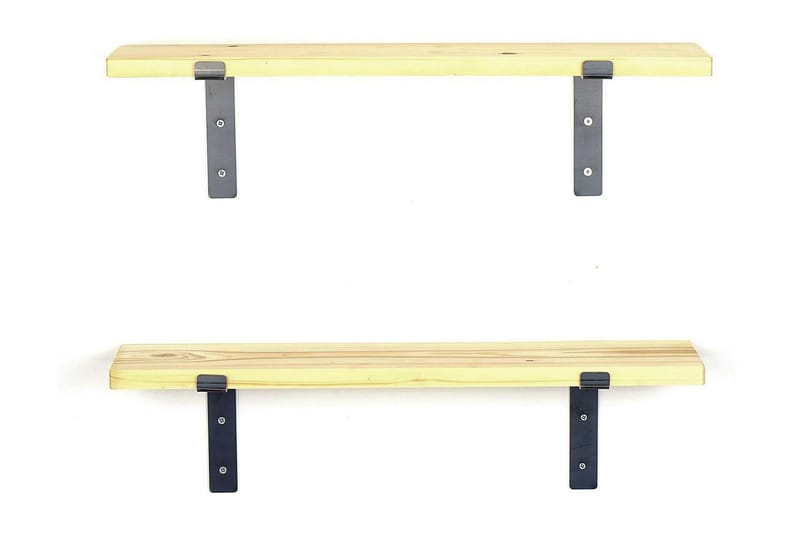 Straad Vägghylla 60 cm - Svart/Valnöt - Förvaring - Hylla - Vägghylla