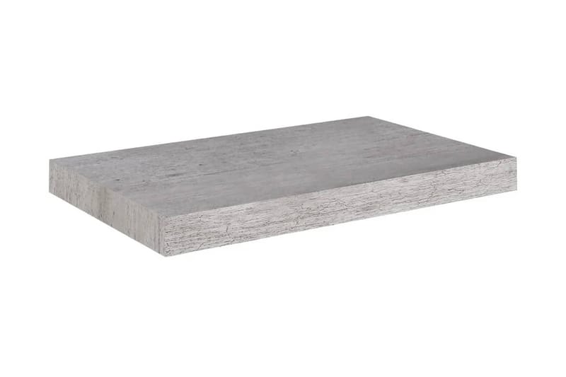 Svävande vägghylla betonggrå 50x23x3,8 cm MDF - Betonggrå - Vägghylla - Väggförvaring