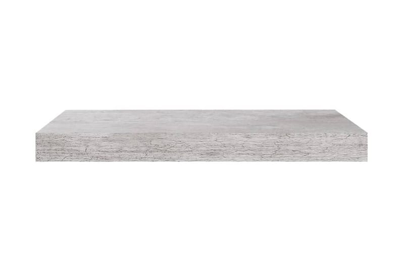 Svävande vägghylla betonggrå 50x23x3,8 cm MDF - Betonggrå - Vägghylla - Väggförvaring