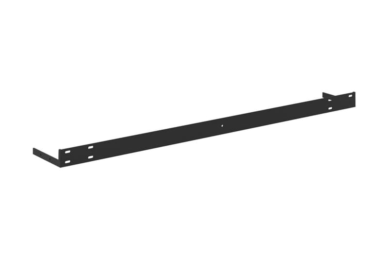 Svävande vägghylla ek och vit 100x23,5x3,8 cm MDF - Vit - Vägghylla - Väggförvaring