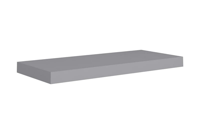 Svävande vägghylla grå 60x23,5x3,8 cm MDF - Grå - Vägghylla - Väggförvaring