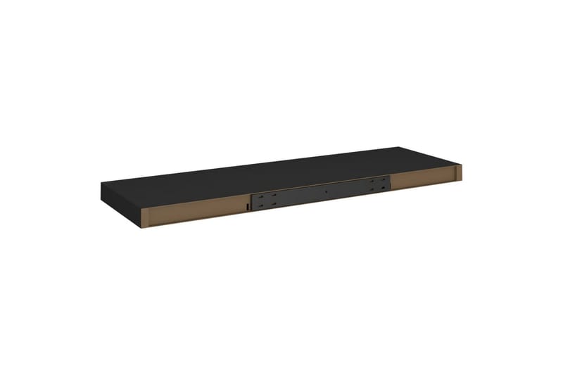 Svävande vägghylla svart 80x23,5x3,8 cm MDF - Svart - Vägghylla - Väggförvaring