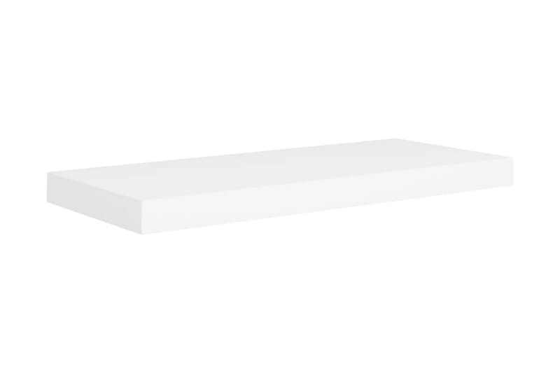 Svävande vägghylla vit 60x23,5x3,8 cm MDF - Vit - Vägghylla - Väggförvaring