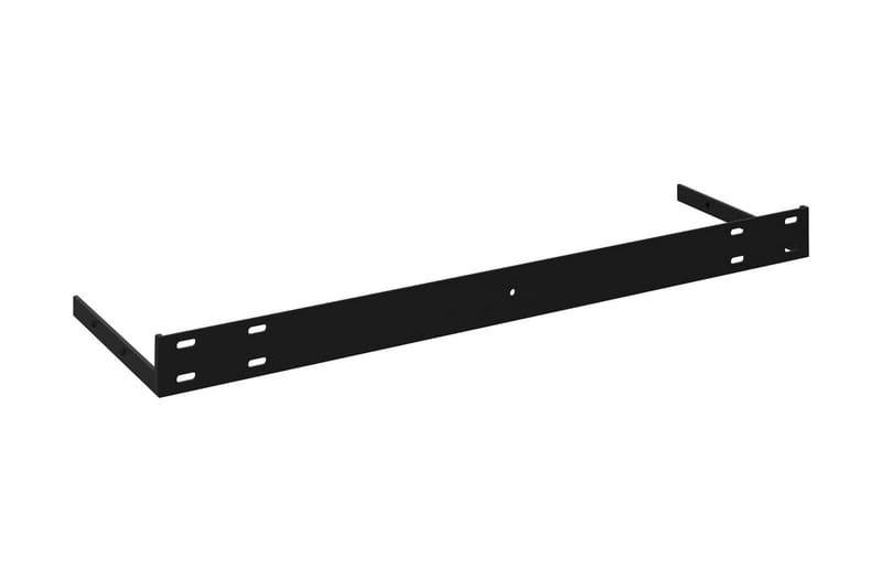Svävande vägghyllor 2 st ek 120x23,5x3,8 cm MDF - Brun - Vägghylla - Väggförvaring
