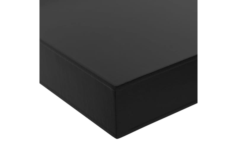 Svävande vägghyllor 2 st svart 100x20x3,8 cm - Svart - Vägghylla - Väggförvaring