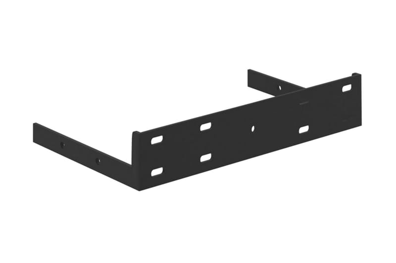 Svävande vägghyllor 4 st ek och vit 23x23,5x3,8 cm MDF - Vit/Trä - Vägghylla - Väggförvaring
