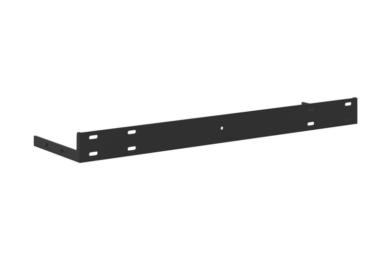 Svävande vägghyllor 4 st ek och vit 50x23x3,8 cm MDF - Vit/Trä - Vägghylla - Väggförvaring