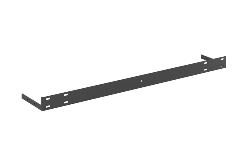 Svävande vägghyllor 4 st ek och vit 80x23,5x3,8 cm MDF - Vit/Trä - Vägghylla - Väggförvaring