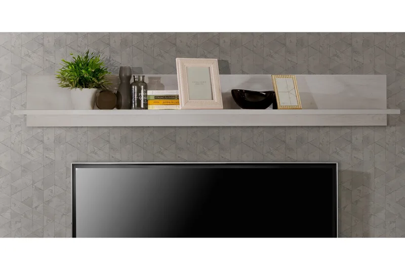 Svetis Vägghylla 22x180 cm - Vit - Förvaring - Hylla - Vägghylla