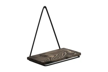 Takasu Vägghylla 15x27 cm - Svart/Valnöt - Förvaring - Hylla - Vägghylla