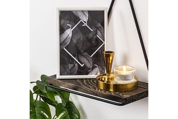 Takasu Vägghylla 15x27 cm - Svart/Valnöt - Förvaring - Hylla - Vägghylla