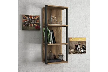 Tera Home Vägghylla - Valnöt - Förvaring - Hylla - Vägghylla