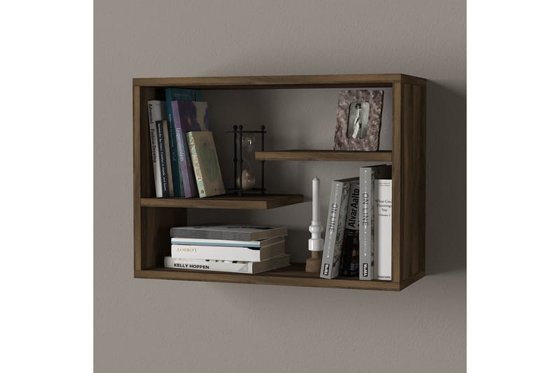 Tera Home Vägghylla - Valnöt - Förvaring - Hylla - Vägghylla