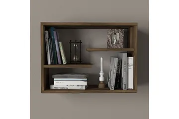 Tera Home Vägghylla - Valnöt - Förvaring - Hylla - Vägghylla