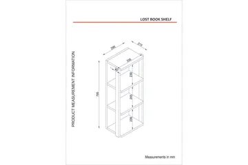 Tera Home Vägghylla - Valnöt - Förvaring - Hylla - Vägghylla