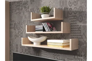 Trio Vägghylla - Beige/Grå - Förvaring - Hylla - Vägghylla