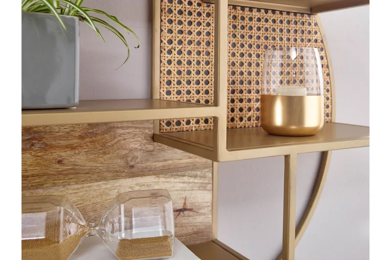 Tultered hylla - Brun - Förvaring - Hylla - Vägghylla