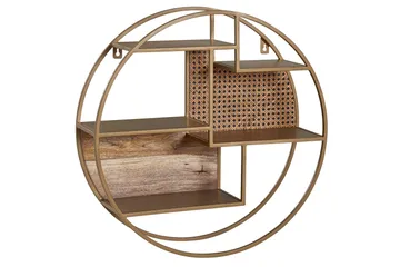 Tultered hylla - Brun - Förvaring - Hylla - Vägghylla