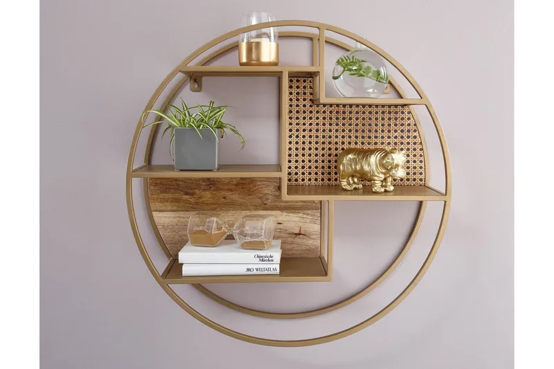 Tultered hylla - Brun - Förvaring - Hylla - Vägghylla