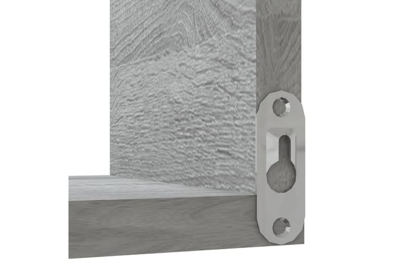 Vägghörnhylla grå sonoma 40x40x50 cm konstruerat trä - Grå - Vägghylla - Väggförvaring