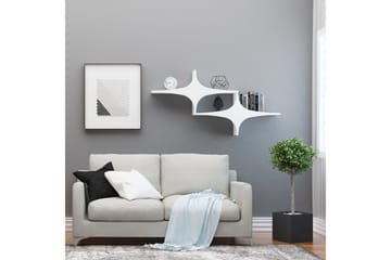 Vägghylla 20x135 cm - Vit - Förvaring - Hylla - Vägghylla