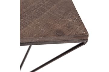 Vägghylla 30x33 cm - Valnöt/Svart - Förvaring - Hylla - Vägghylla