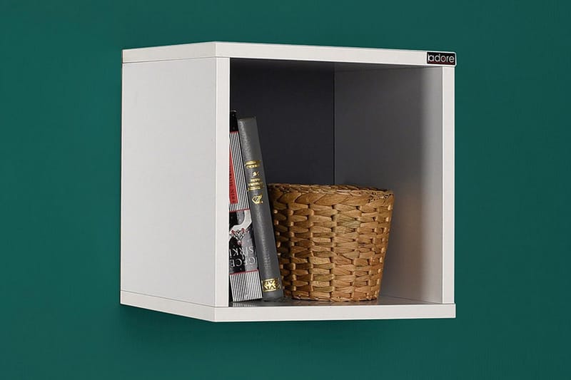 Vägghylla 33x33 cm - Vit - Förvaring - Hylla - Vägghylla