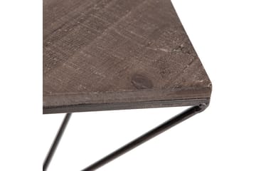 Vägghylla 45x34 cm - Valnöt/Svart - Förvaring - Hylla - Vägghylla
