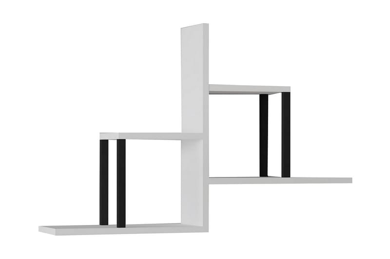 Vägghylla Adederic 20x60 cm 4-pack - Vit - Förvaring - Hylla - Vägghylla