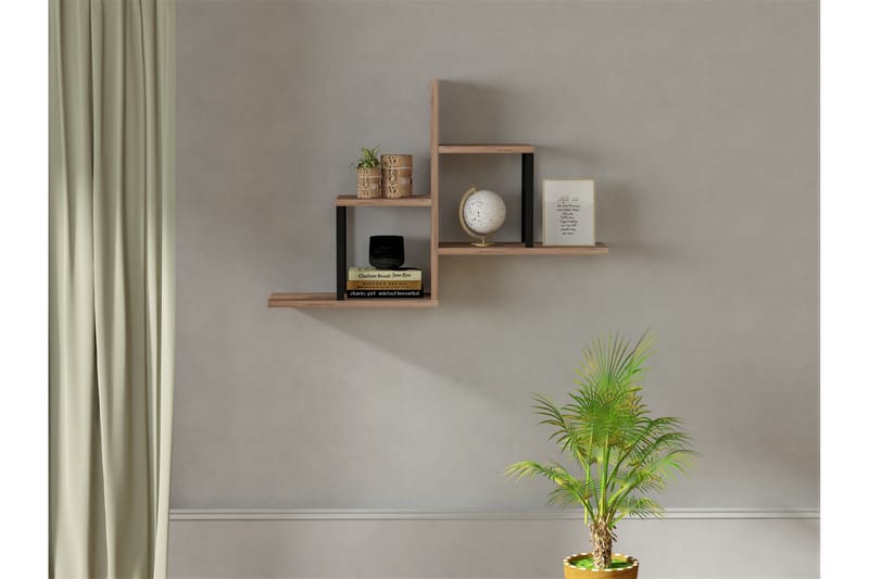 Vägghylla Adederic 20x60 cm 4-pack - Natur - Förvaring - Hylla - Vägghylla