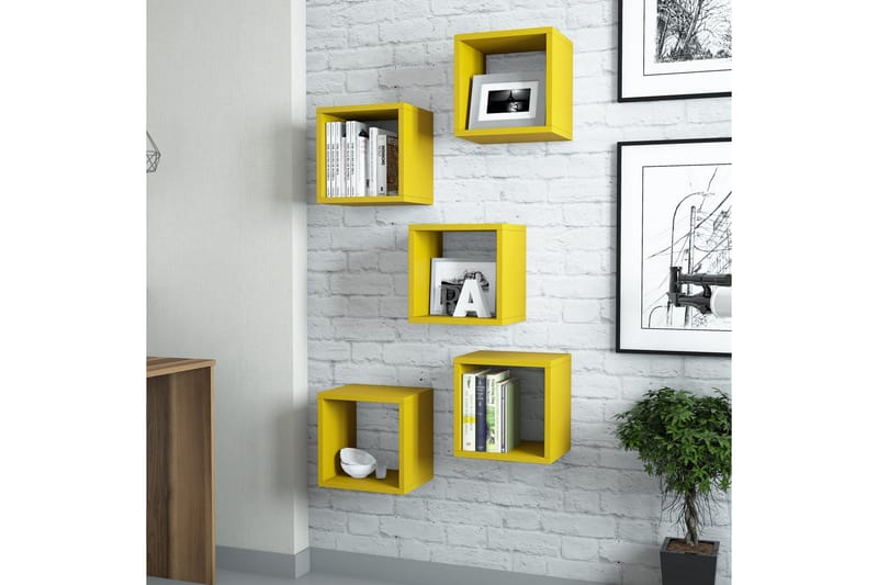 Vägghylla Amtorp 30 cm - Gul - Förvaring - Hylla - Vägghylla