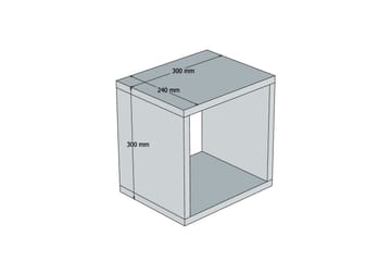 Vägghylla Amtorp 30 cm - Gul - Förvaring - Hylla - Vägghylla