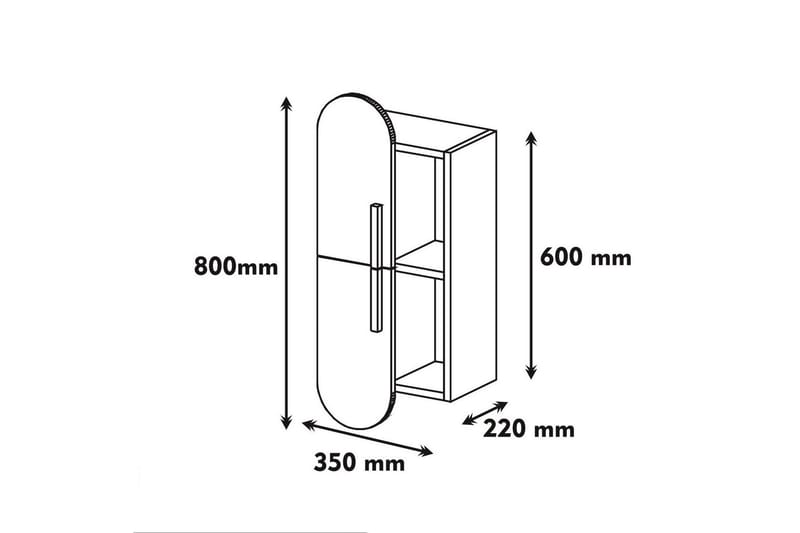 Vägghylla Amtorp 35 cm - Brun - Vägghylla - Väggförvaring