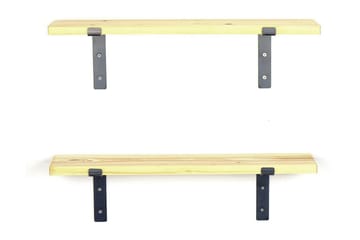 Vägghylla Babineau 60 cm - Svart|Valnöt - Förvaring - Hylla - Vägghylla