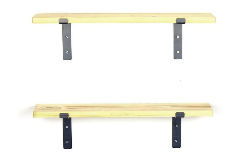 Vägghylla Babineau 60 cm - Svart|Valnöt - Förvaring - Hylla - Vägghylla