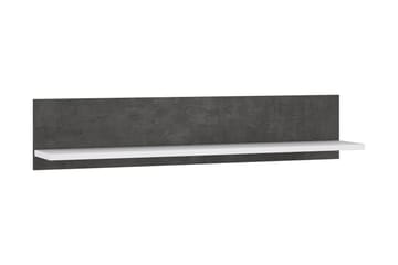 Vägghylla Belchin 22x125 cm - Grå/Vit - Förvaring - Hylla - Vägghylla